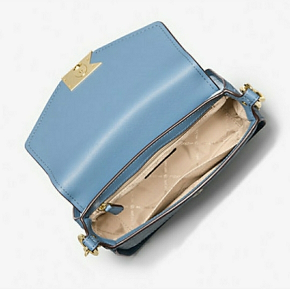 NWT! SET! Michael Kors Sylvia Signature Crossbody Purse & Card Coin Key Holder - Picture 5 of 8